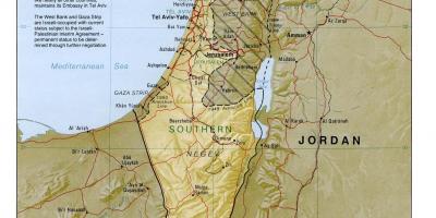 Мапа Ізраїлю географія 