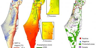 Мапа Ізраїлю клімату